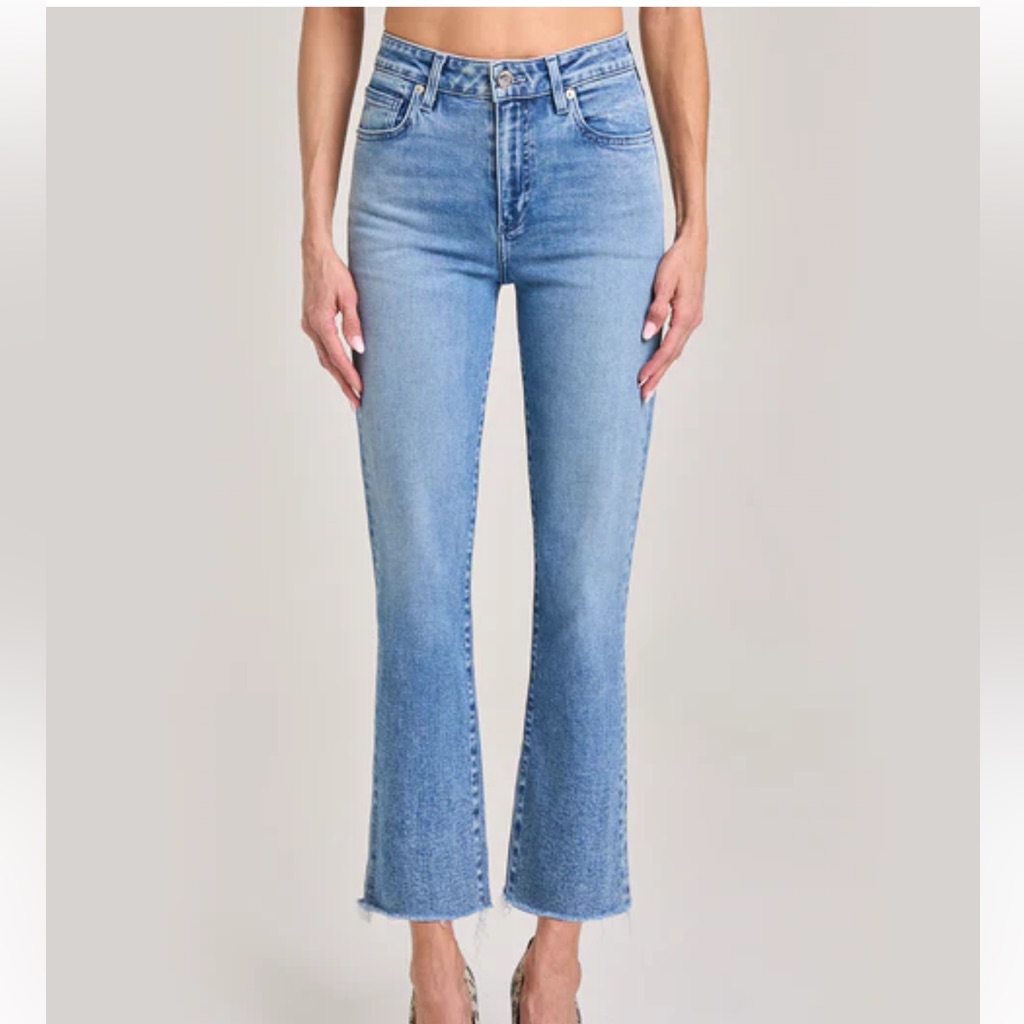Le Jean Bella Crop Flare Jeans Size 31
